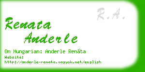 renata anderle business card